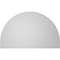 Ekena Millwork Round Top Surface Mount PVC Gable Vent: Non-Functional, w/ 3-1/2"W x 1"P Standard Frame, 42"W x 26"H GVPRT42X2601SN - alternate 3